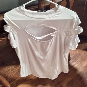 White top dressy for a night out on the town..